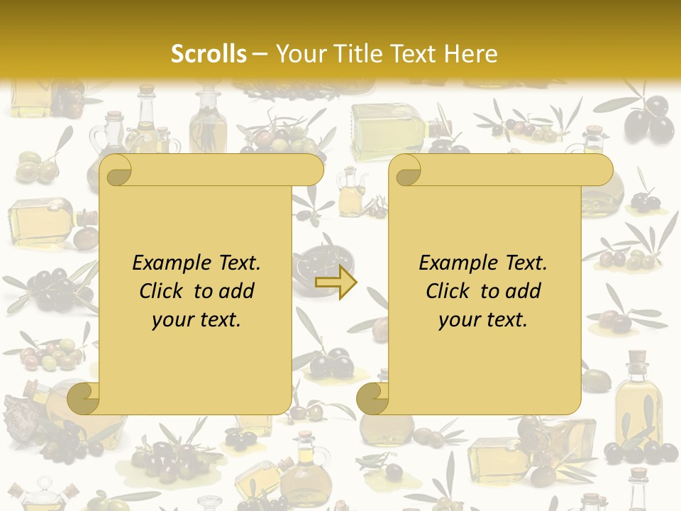 Eating Harvest Olive PowerPoint Template