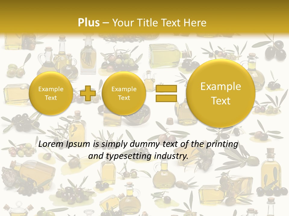 Eating Harvest Olive PowerPoint Template