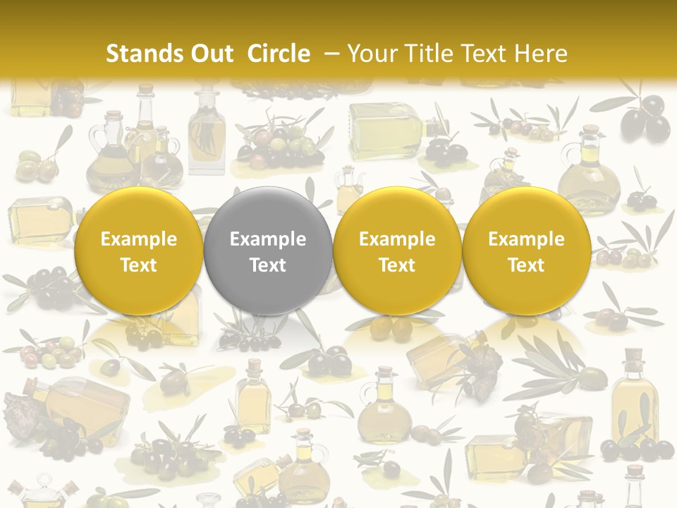 Eating Harvest Olive PowerPoint Template