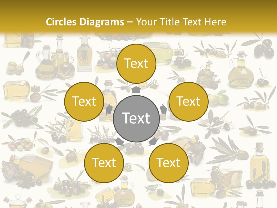 Eating Harvest Olive PowerPoint Template