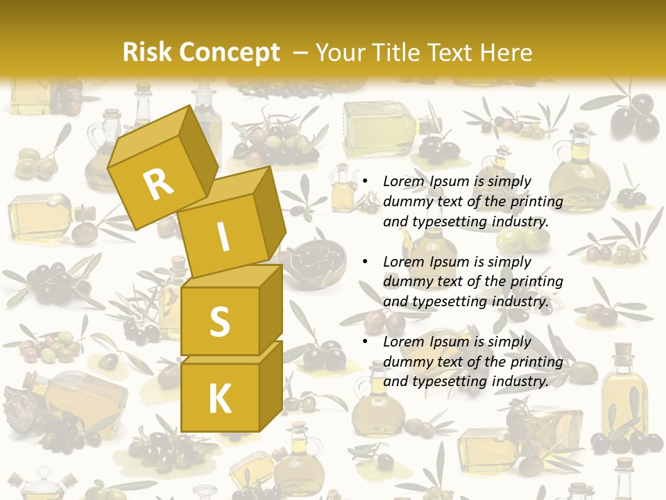 Eating Harvest Olive PowerPoint Template