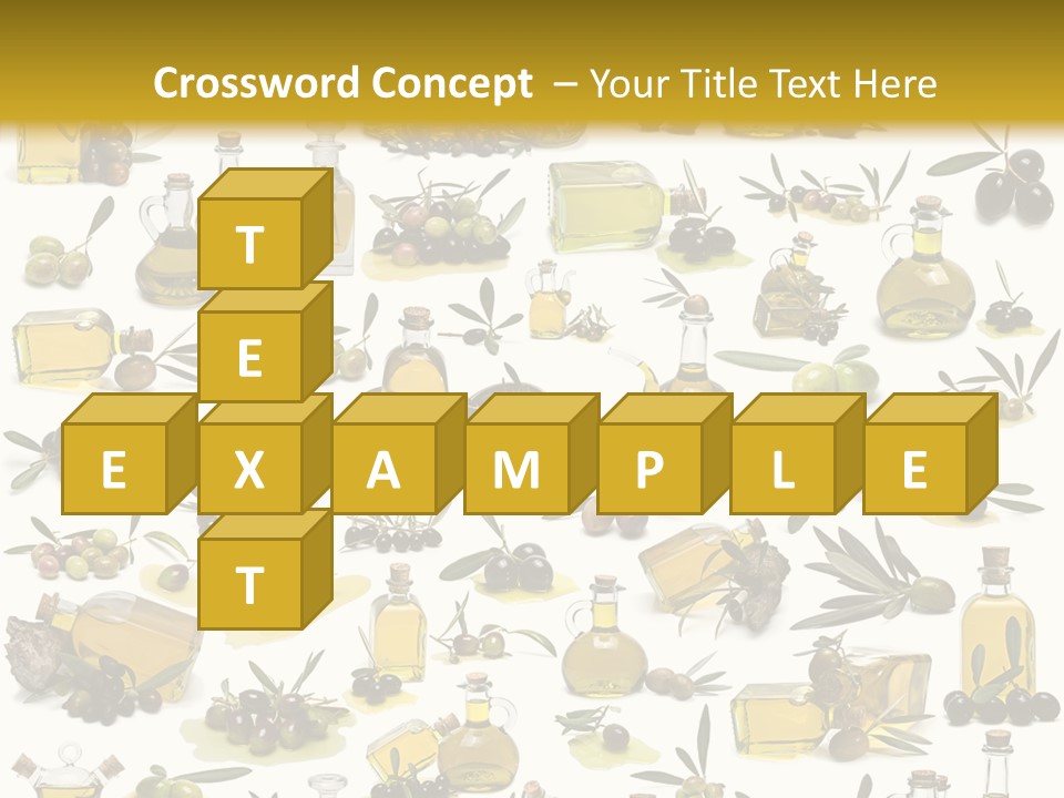 Eating Harvest Olive PowerPoint Template