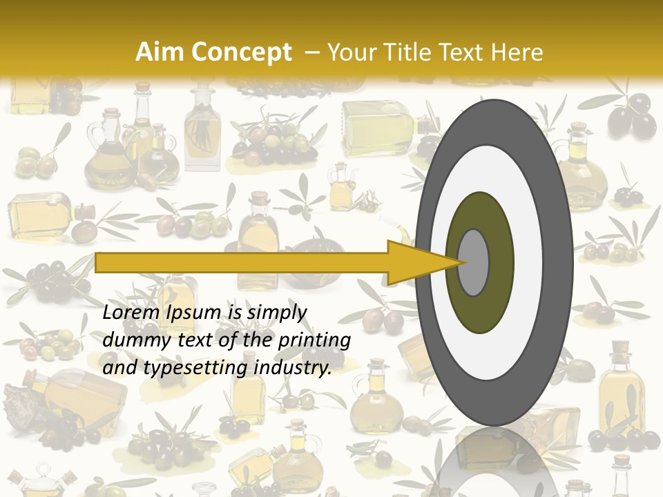 Eating Harvest Olive PowerPoint Template