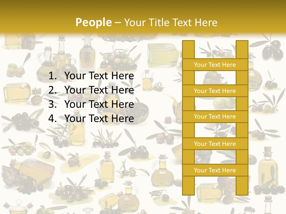 Eating Harvest Olive PowerPoint Template