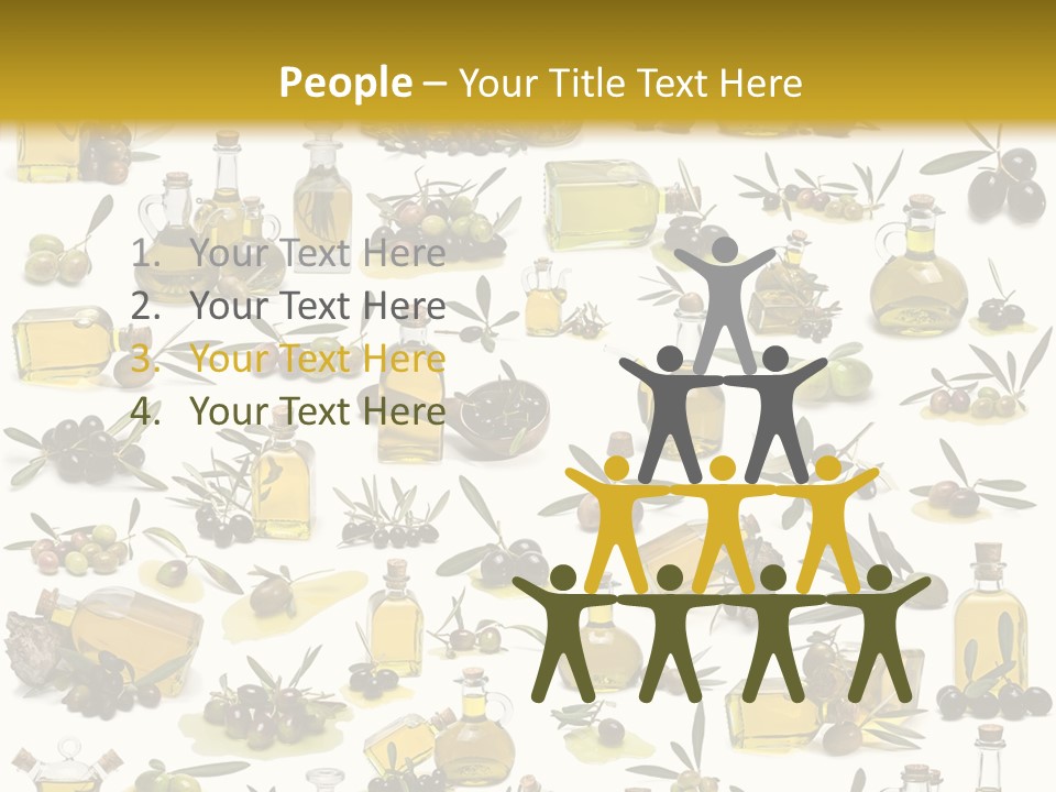 Eating Harvest Olive PowerPoint Template