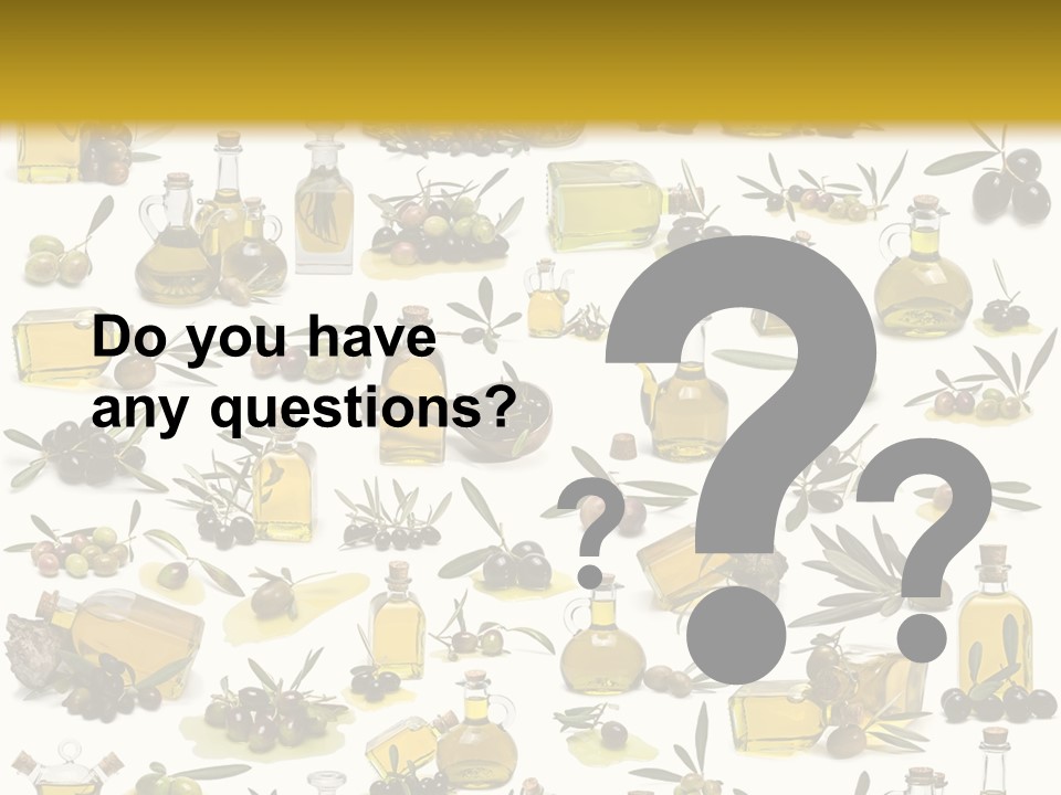 Eating Harvest Olive PowerPoint Template