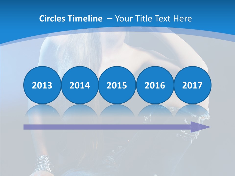 Caucasian Girl Alluring PowerPoint Template