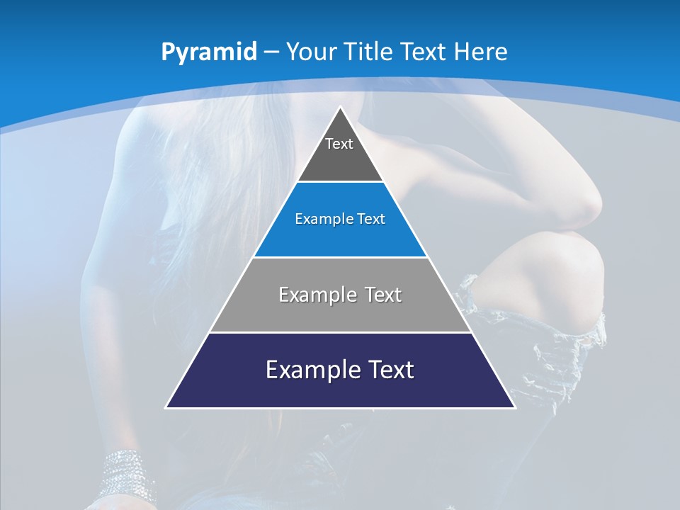 Caucasian Girl Alluring PowerPoint Template