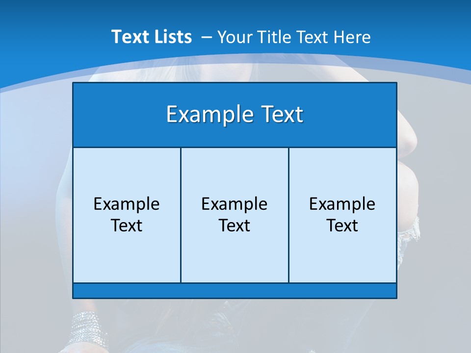 Caucasian Girl Alluring PowerPoint Template