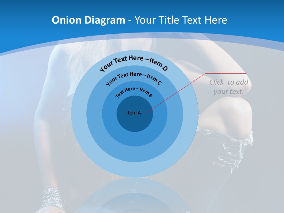 Caucasian Girl Alluring PowerPoint Template