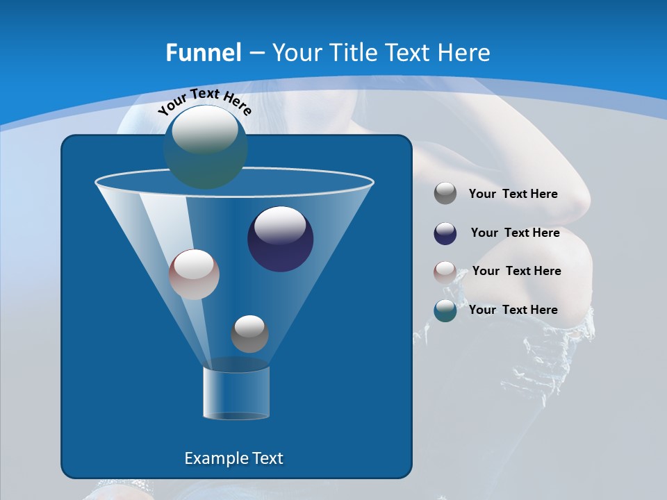 Caucasian Girl Alluring PowerPoint Template