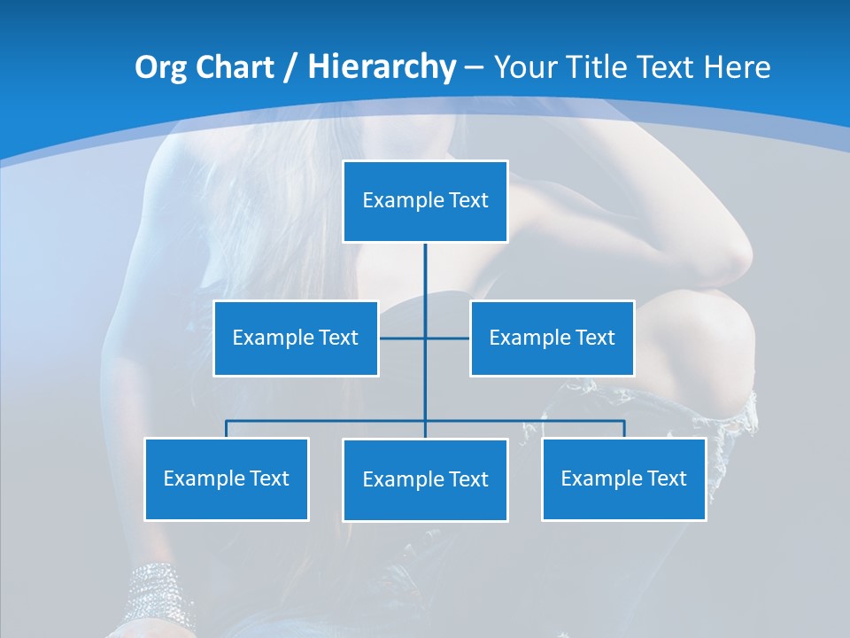 Caucasian Girl Alluring PowerPoint Template