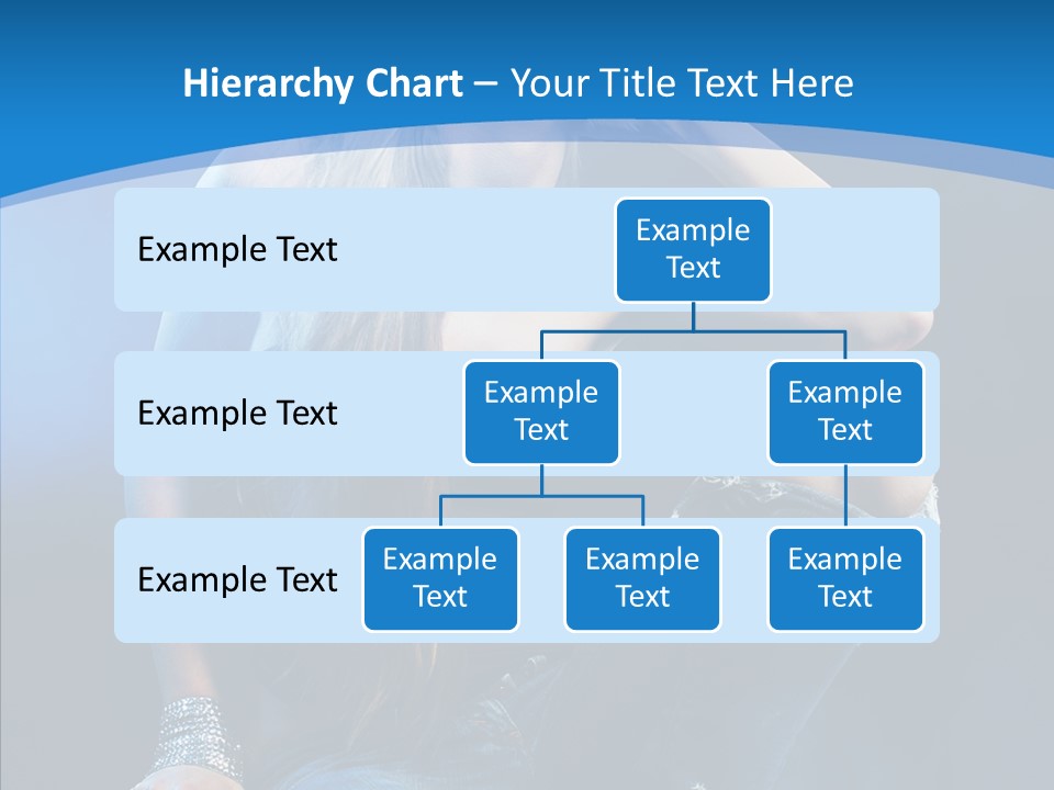 Caucasian Girl Alluring PowerPoint Template