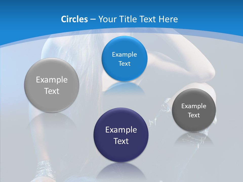 Caucasian Girl Alluring PowerPoint Template