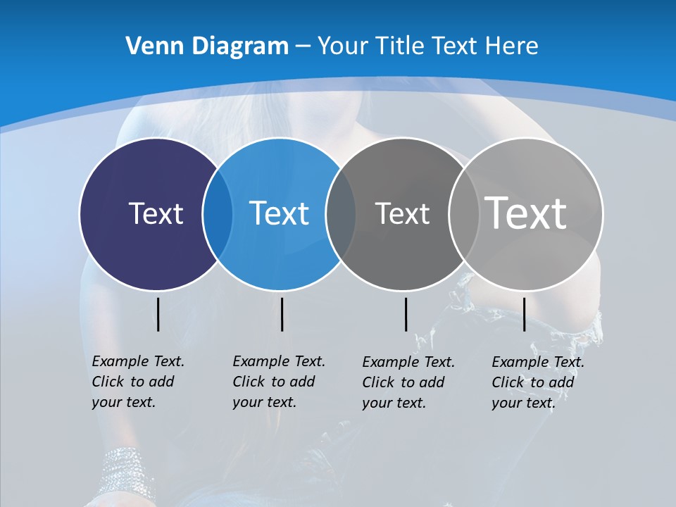 Caucasian Girl Alluring PowerPoint Template