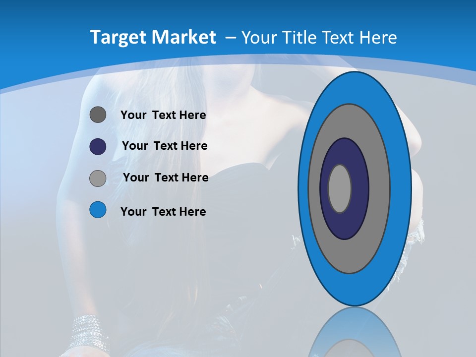 Caucasian Girl Alluring PowerPoint Template