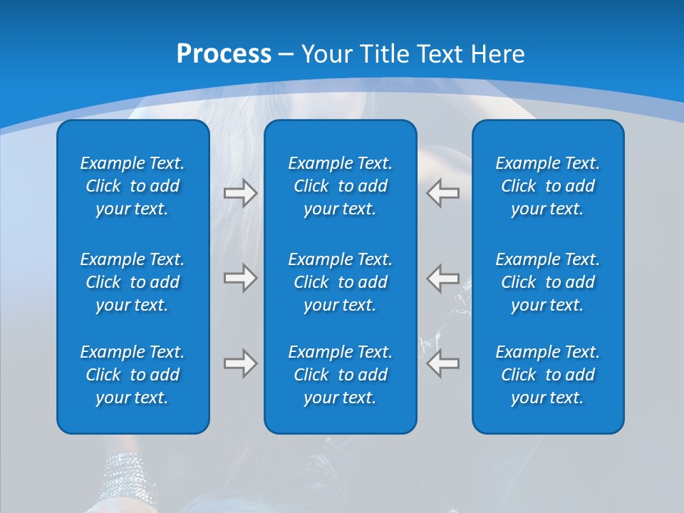 Caucasian Girl Alluring PowerPoint Template