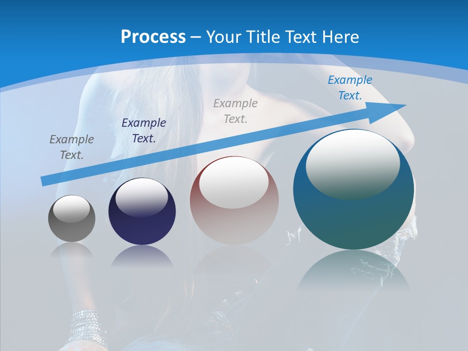 Caucasian Girl Alluring PowerPoint Template