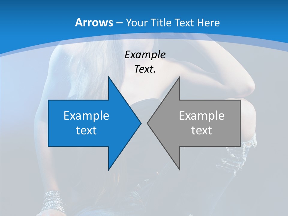 Caucasian Girl Alluring PowerPoint Template