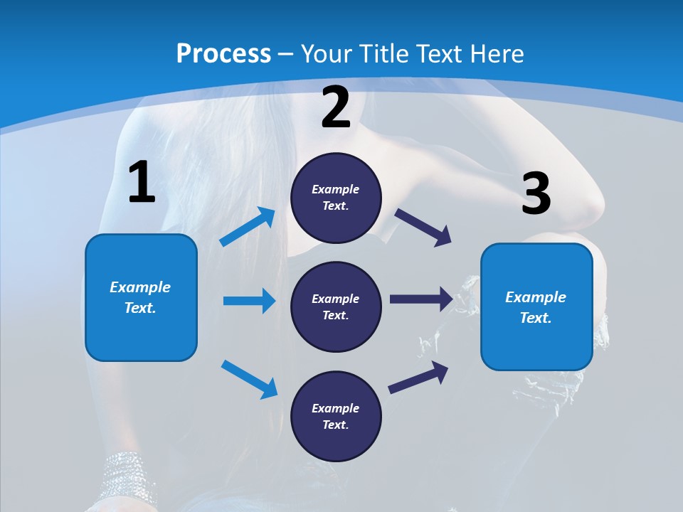 Caucasian Girl Alluring PowerPoint Template