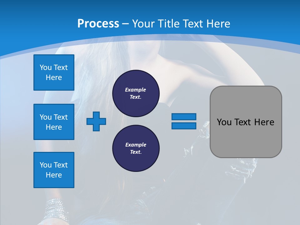 Caucasian Girl Alluring PowerPoint Template