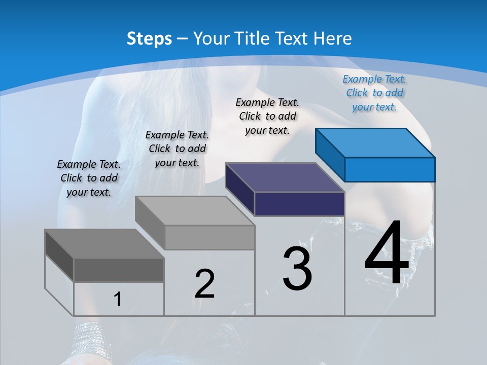 Caucasian Girl Alluring PowerPoint Template