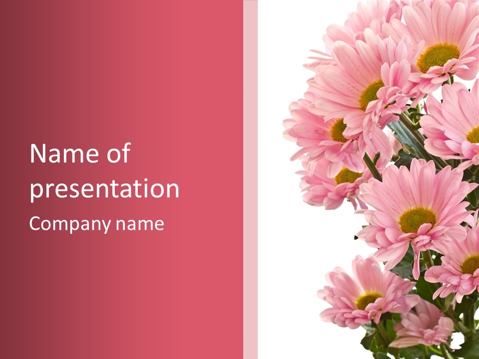 Blossom Head White PowerPoint Template