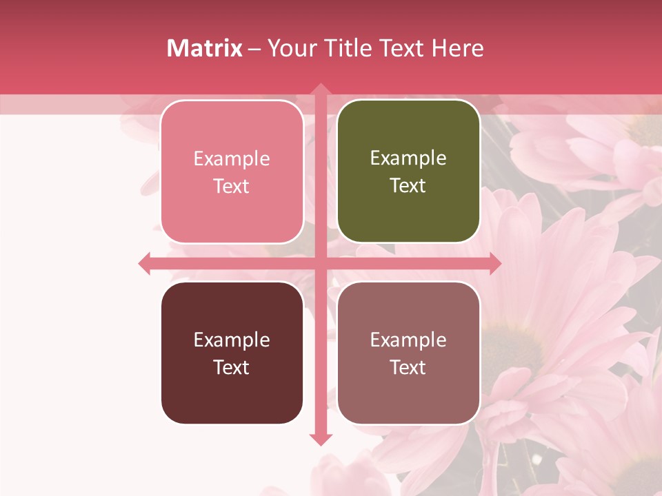 Blossom Head White PowerPoint Template