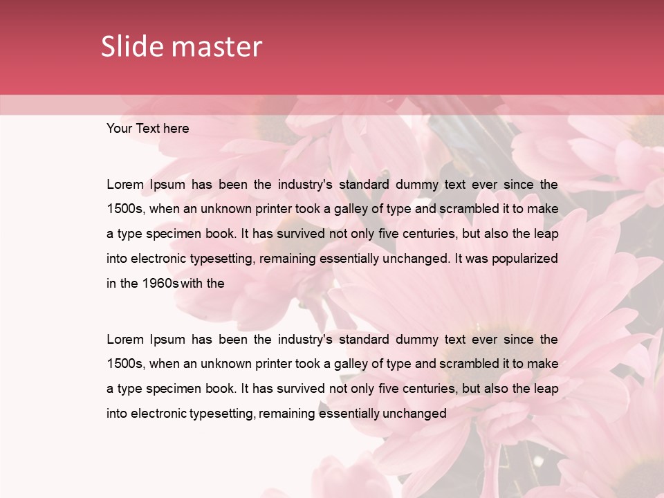 Blossom Head White PowerPoint Template