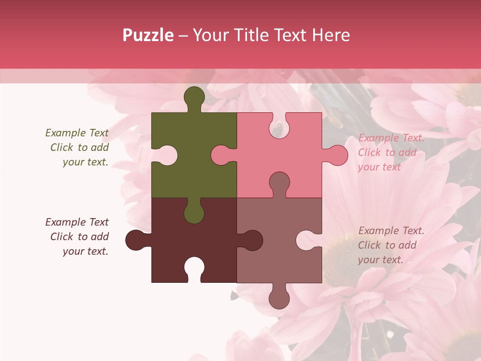 Blossom Head White PowerPoint Template