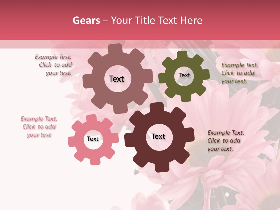 Blossom Head White PowerPoint Template