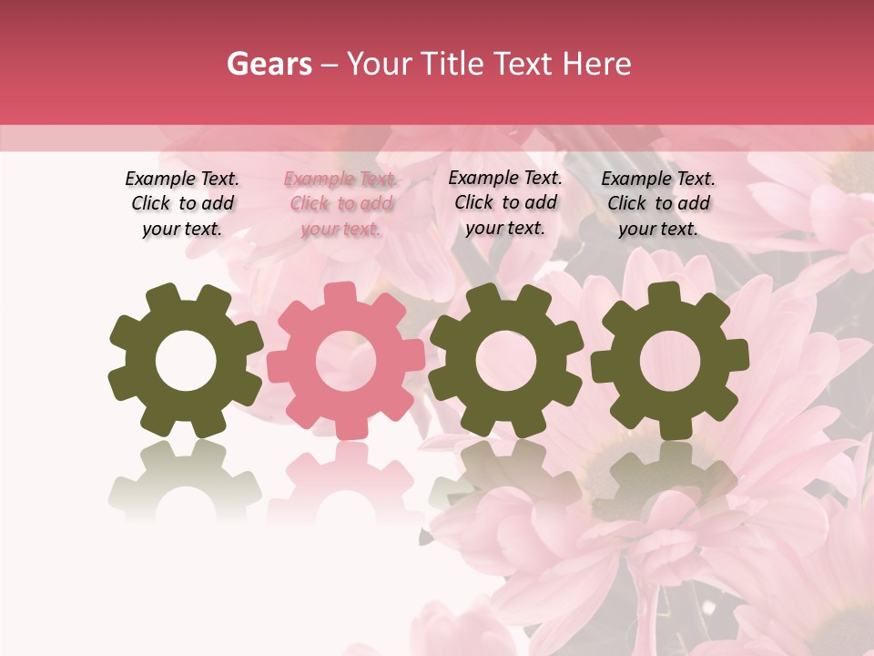 Blossom Head White PowerPoint Template