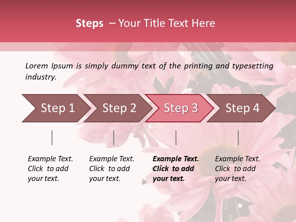 Blossom Head White PowerPoint Template