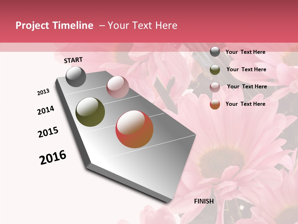 Blossom Head White PowerPoint Template