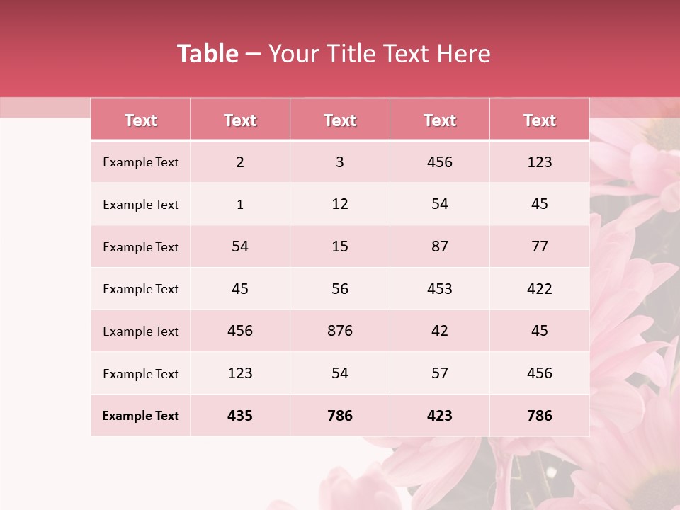 Blossom Head White PowerPoint Template