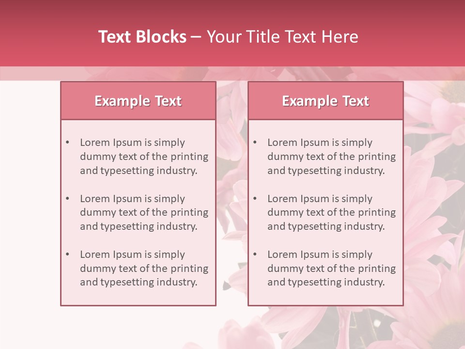 Blossom Head White PowerPoint Template