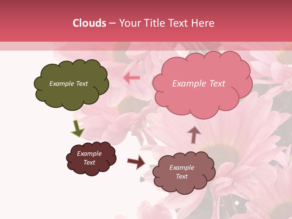 Blossom Head White PowerPoint Template