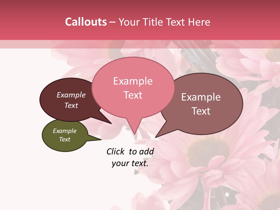 Blossom Head White PowerPoint Template