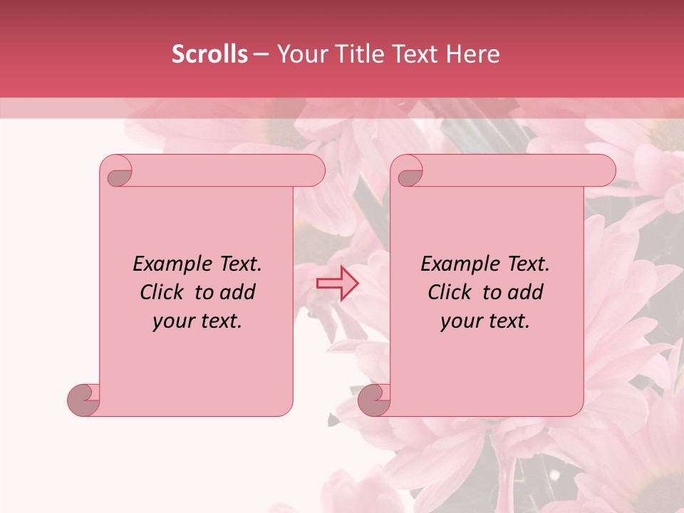 Blossom Head White PowerPoint Template