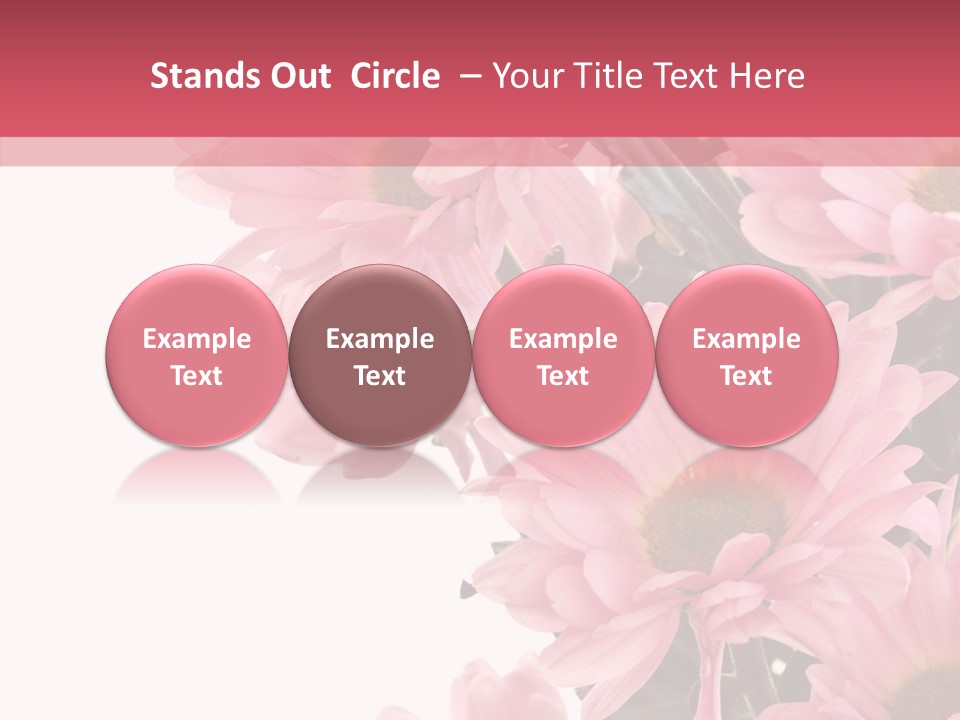 Blossom Head White PowerPoint Template