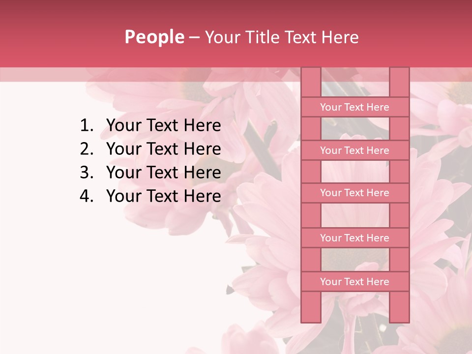 Blossom Head White PowerPoint Template