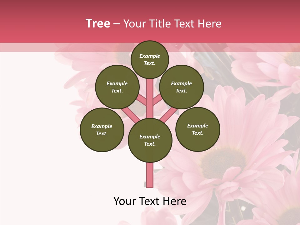 Blossom Head White PowerPoint Template