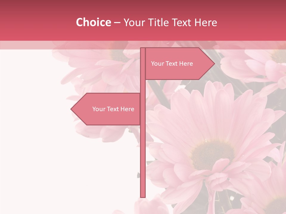Blossom Head White PowerPoint Template