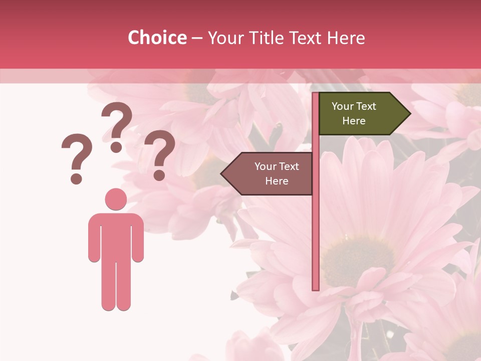 Blossom Head White PowerPoint Template