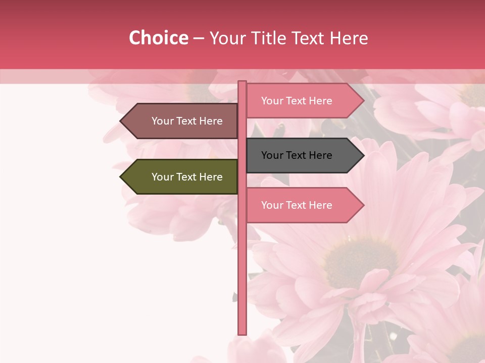 Blossom Head White PowerPoint Template