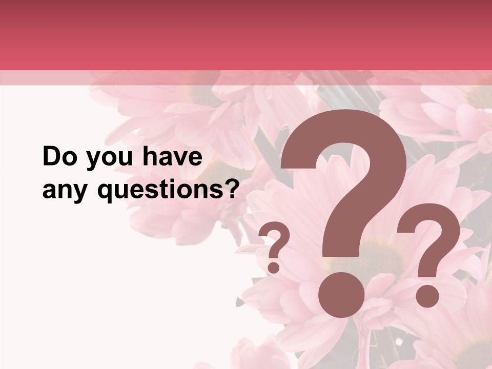 Blossom Head White PowerPoint Template