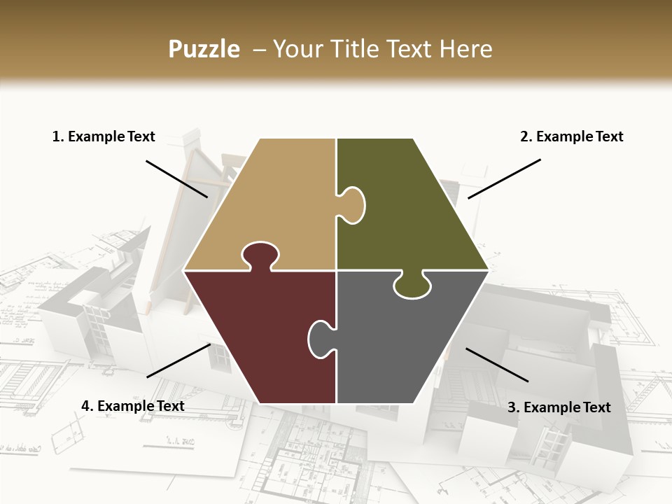 Prefabricated Detached Home PowerPoint Template