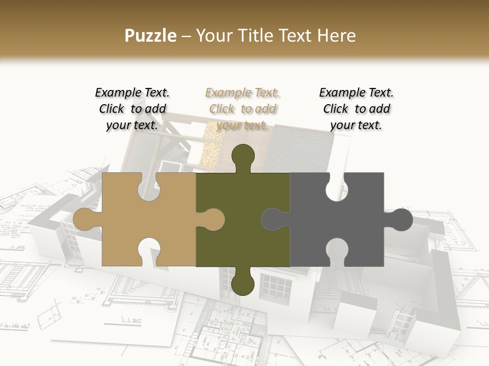 Prefabricated Detached Home PowerPoint Template