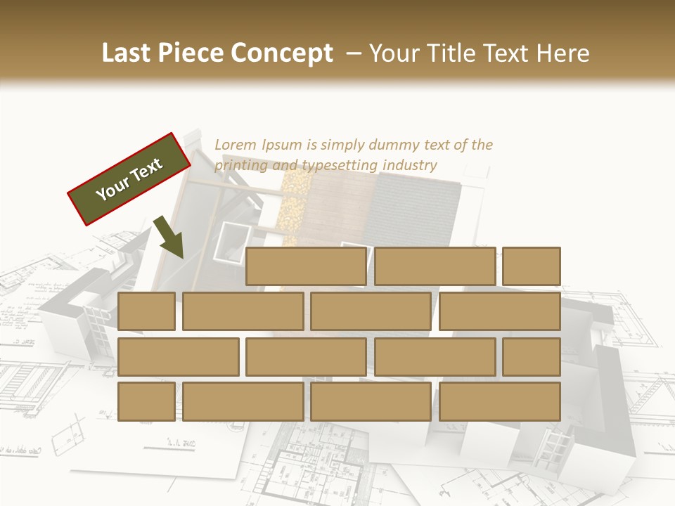 Prefabricated Detached Home PowerPoint Template