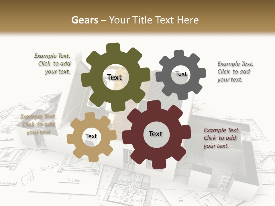 Prefabricated Detached Home PowerPoint Template